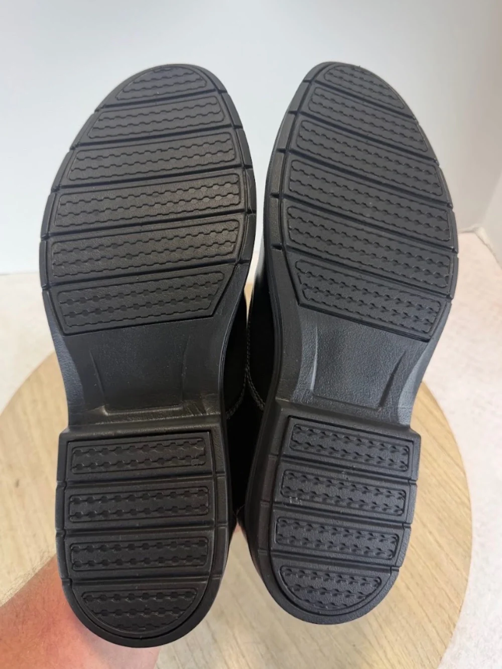 OrthoComfort US Mens 11 Black Orthopedic Slip On Oxford Dress Shoes OFLK10B NIB